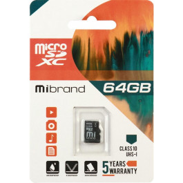   Mibrand 64 GB microSDXC Class 10 UHS-I MICDXU1/64GB