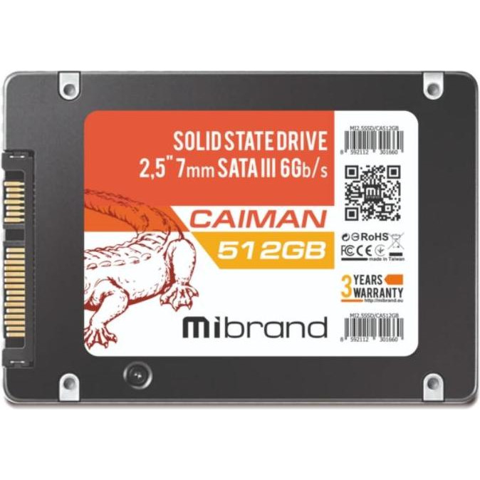 Mibrand Caiman 512 GB (MI2.5SSD/CA512GB) - зображення 1