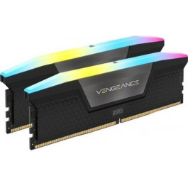   Corsair 64 GB (2x32GB) DDR5 6000 MHz Vengeance RGB (CMH64GX5M2B6000C40)