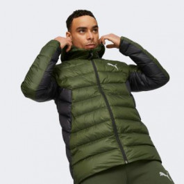 PUMA Оливковий чоловічий пуховик  PackLITE Hooded Down Jacket 849355/31