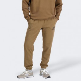   New Balance Коричневі чоловічі спортивнi штани  Essentials Stacked Logo Fleece Pant nblMP31539DHE