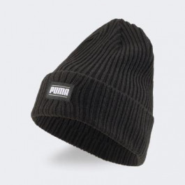   PUMA Шапка  Ribbed Classic Cuff Beanie 02403801 One Size Black (4065449745475)