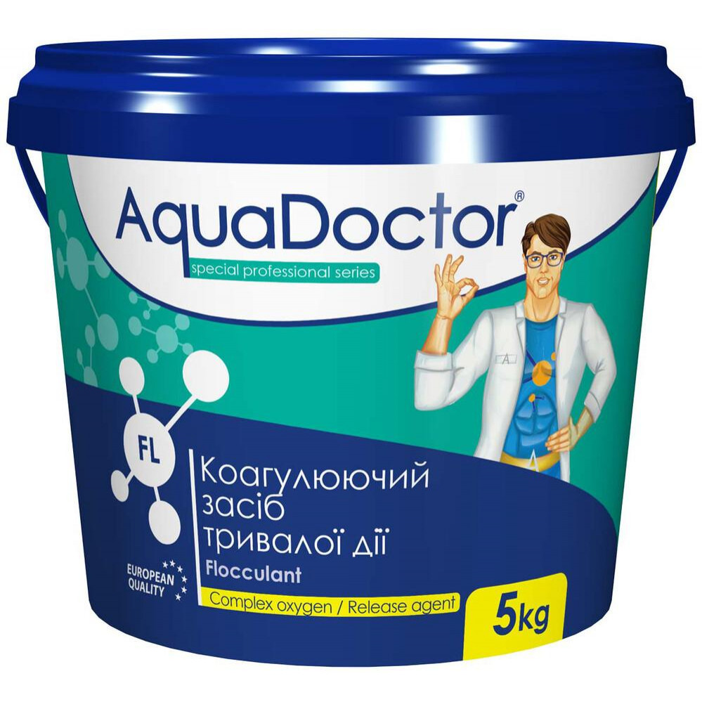 AquaDOCTOR Гранулированный коагулянт  FL (5 кг) коагулирующее средство для очистки и осветления мутной воды в б - зображення 1