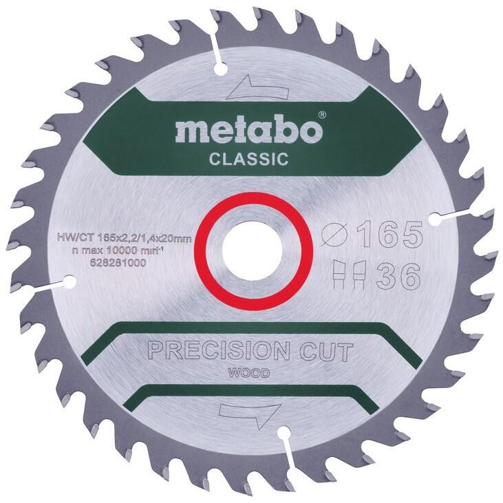 Metabo Precision Cut Wood - Classic 165x20x42T - зображення 1