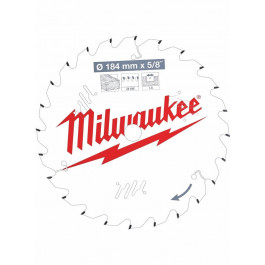   MILWAUKEE 184x5/8x1,6x24 скошенные зубья 4932471378