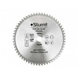   Sturm Диск пильный по дереву Sturm 305х30х2,0мм (9020-305-30-60T)