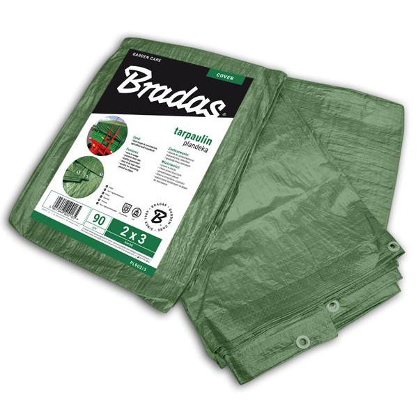 Bradas Тент водонепроницаемый, GREEN, 90гр/м2, 12x18м (PL9012/18) - зображення 1