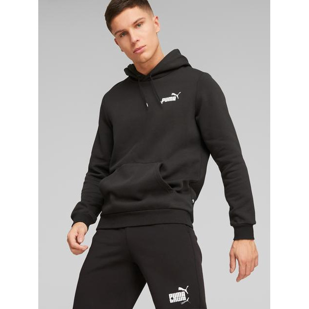 PUMA Худі чоловіче  Ess+ 2 Col Small Logo Hoodie 67447161 S Чорне (4065453061356) - зображення 1