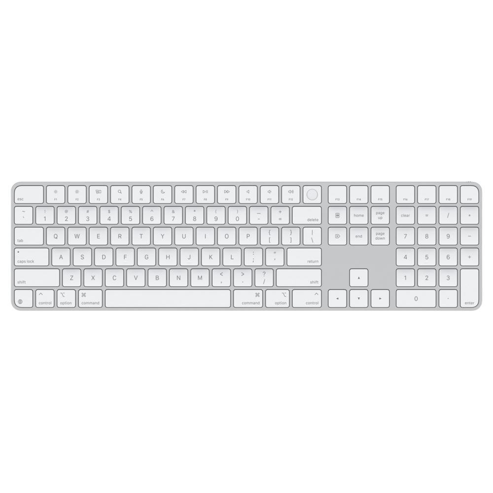 Apple Magic Keyboard with Touch ID and Numeric Keypad for Mac with Apple silicon USB-C White Keys (MXK73) - зображення 1