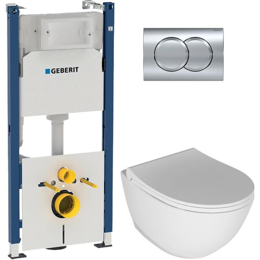 Geberit Duofix Delta 458.126.00.1+Quarter Bath Concorde 70CO03052 - зображення 1