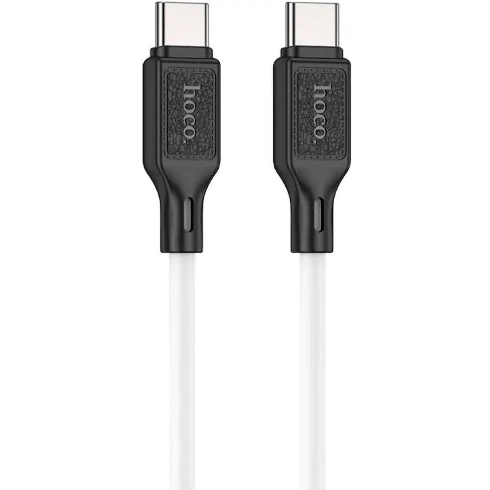 Hoco X90 USB Type-C to USB Type-C 60W 1m White (6931474788474) - зображення 1