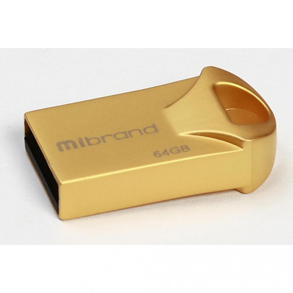 Mibrand 64 GB Hawk Gold (MI2.0/HA64M1G) - зображення 1