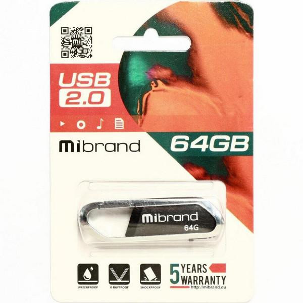 Mibrand 64 GB Aligator Gray (MI2.0/AL64U7G) - зображення 1