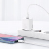 Baseus Super Si Quick Charger White w/Type-C - Lightning Cable (TZCCSUP-B02) - зображення 3