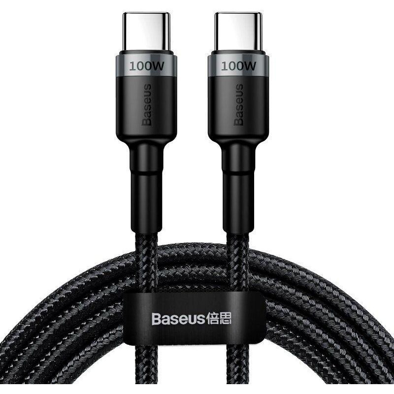 Baseus Cafule PD2.0 100W flash charging Type-C For Type-C cable 20V 5A 2m Gray+Black (CATKLF-ALG1) - зображення 1