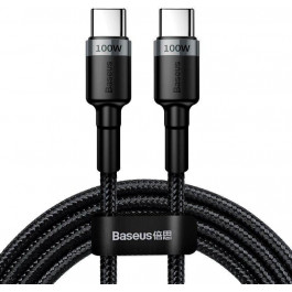   Baseus Cafule PD2.0 100W flash charging Type-C For Type-C cable 20V 5A 2m Gray+Black (CATKLF-ALG1)