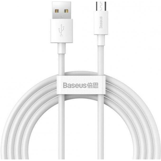 Baseus Simple Wisdom USB to Micro USB 1.5m White (TZCAMZJ-02) - зображення 1