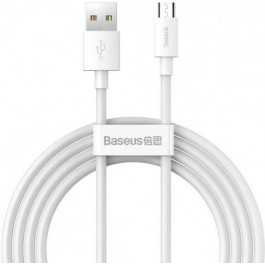   Baseus Simple Wisdom USB to Micro USB 1.5m White (TZCAMZJ-02)