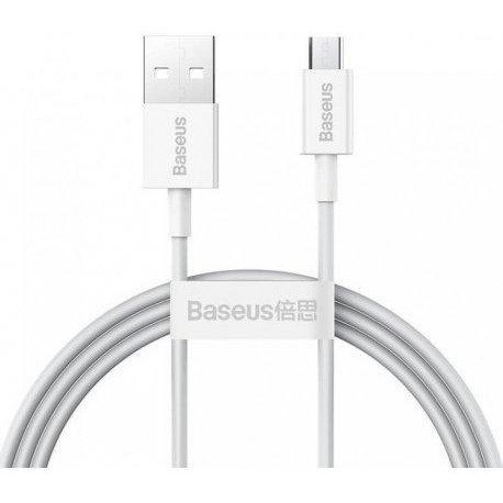 Baseus USB to Micro USB Superior Series 1m White (CAMYS-02) - зображення 1