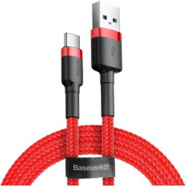   Baseus Cafule Cable USB For Type-C 3A 1M Red (CATKLF-B09)