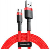 Baseus Cafule Cable USB For MicroUSB 2.4A 1M Red (CAMKLF-B09) - зображення 1