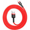 Baseus cafule Cable USB For lightning 2.4A 2M Red+Red (CALKLF-C09) - зображення 1