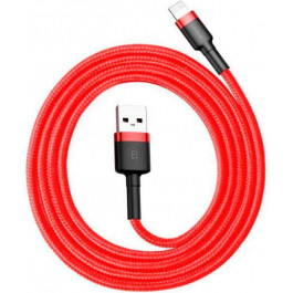   Baseus cafule Cable USB For lightning 2.4A 2M Red+Red (CALKLF-C09)