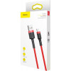 Baseus cafule Cable USB For lightning 2.4A 2M Red+Red (CALKLF-C09) - зображення 5