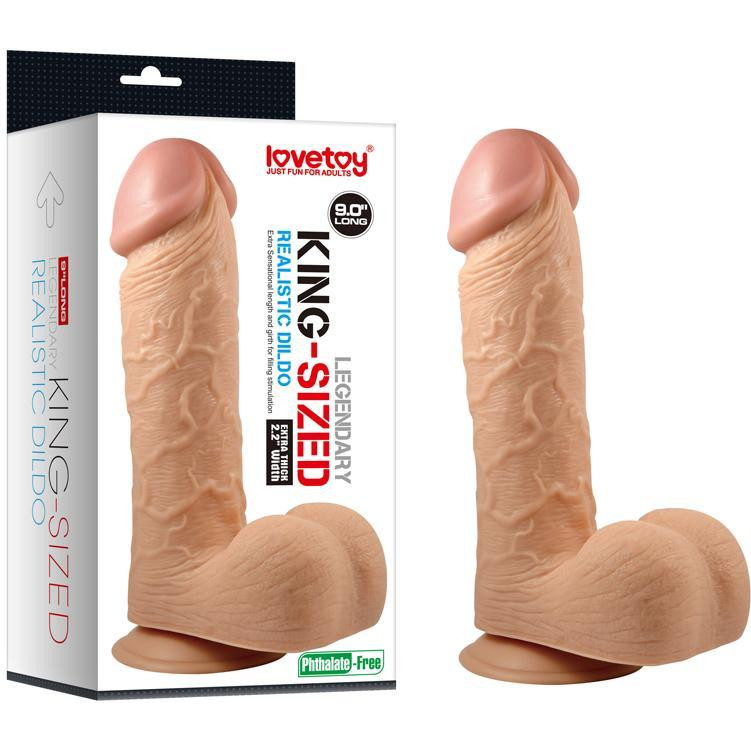 LoveToy Legendary King Sized Realistic Dildo 9 (6452LVTOY192-07) - зображення 1