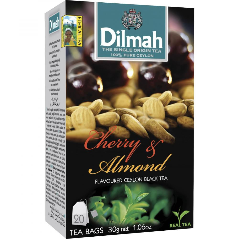 Dilmah Чай чорний  Cherry Almond, 20 шт. (9312631142082) - зображення 1