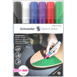   Schneider Набір маркерів акрилових  Paint-it 320 4мм Wallet Set1 6 кольорів №S120295