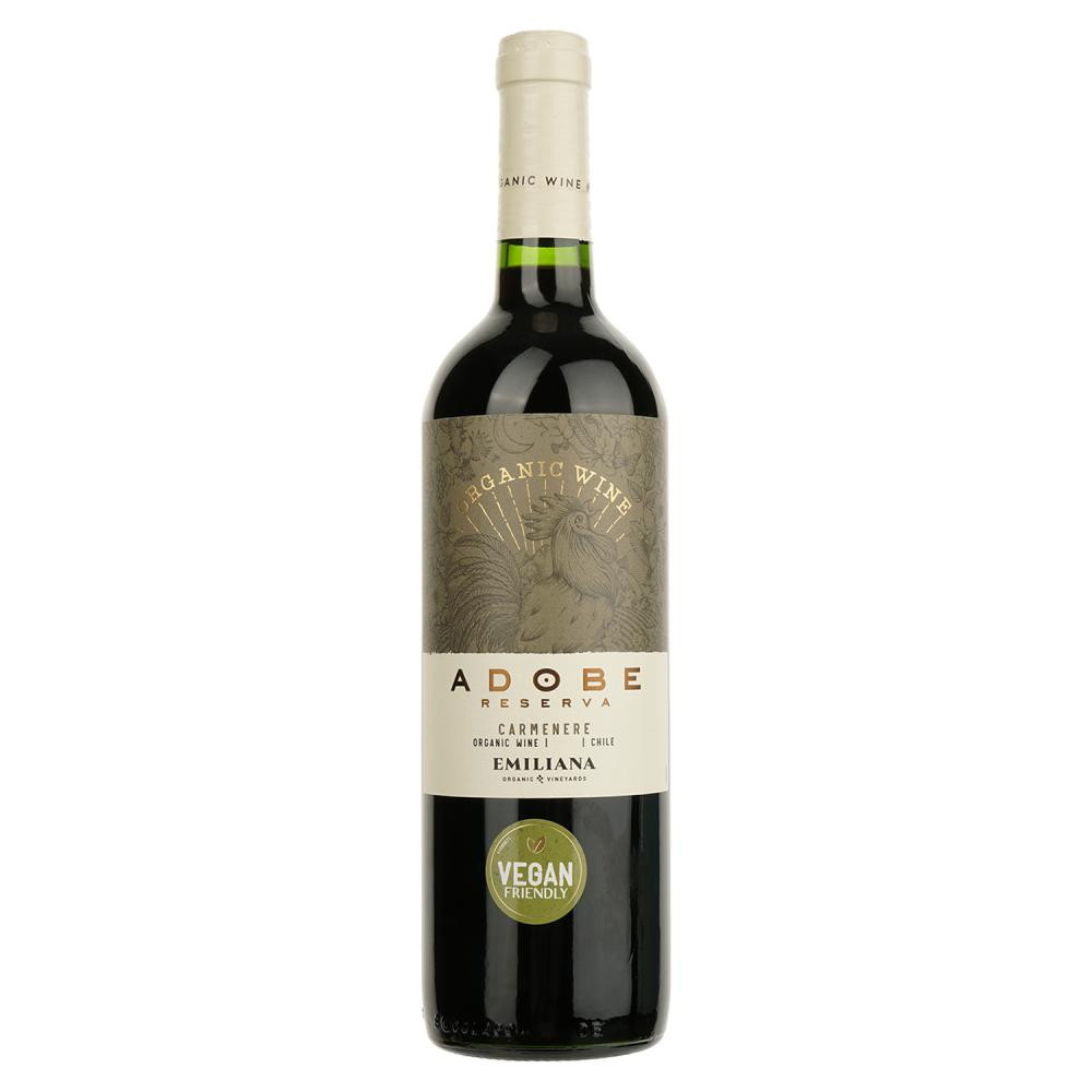 Emiliana Вино  Adobe Carmenere 0,75 л сухе тихе червоне (7804320150604) - зображення 1