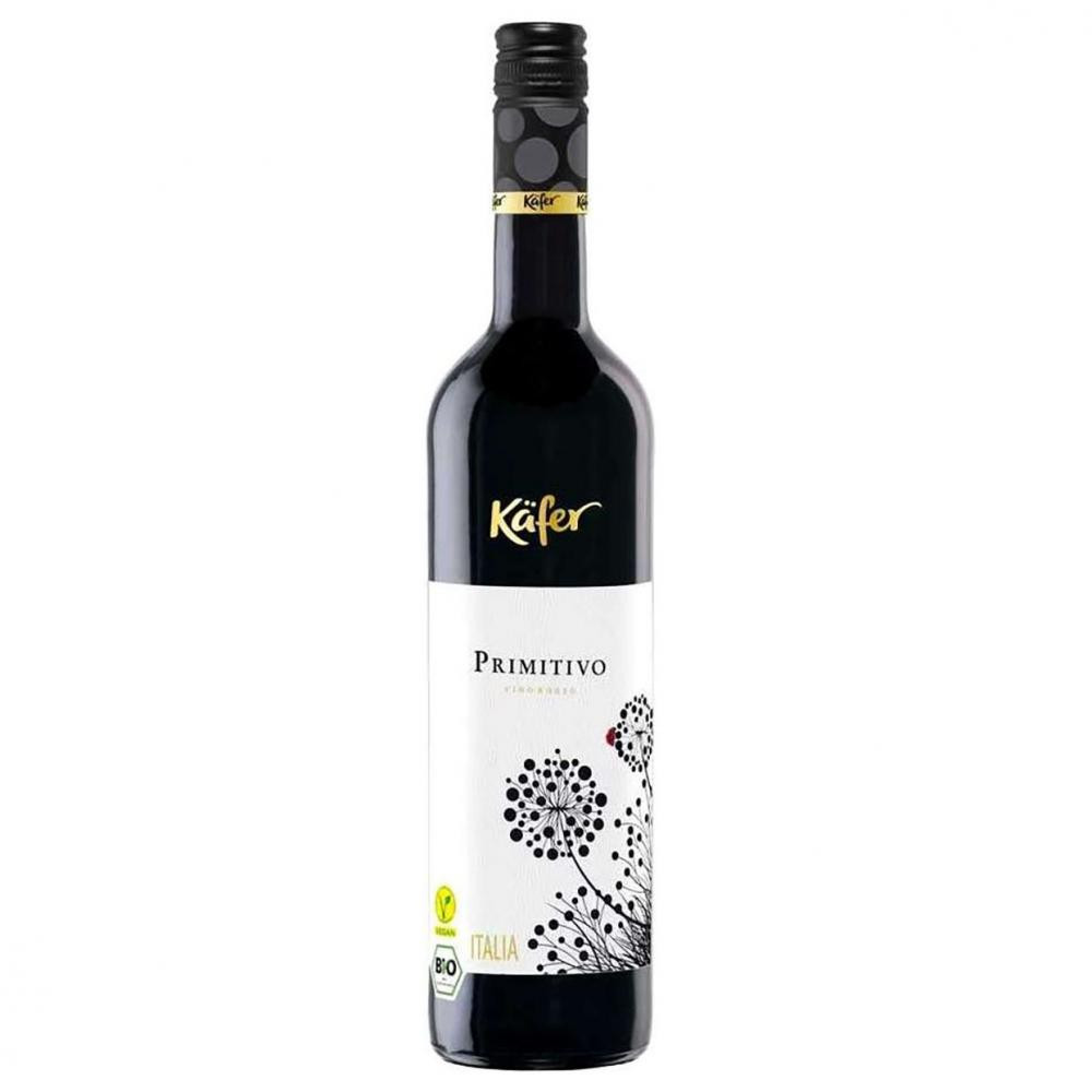 Peter Mertes Вино  Kafer Primitivo Organic 0,75 л сухе тихе червоне (4003301074288) - зображення 1