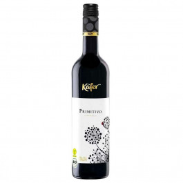   Peter Mertes Вино  Kafer Primitivo Organic 0,75 л сухе тихе червоне (4003301074288)