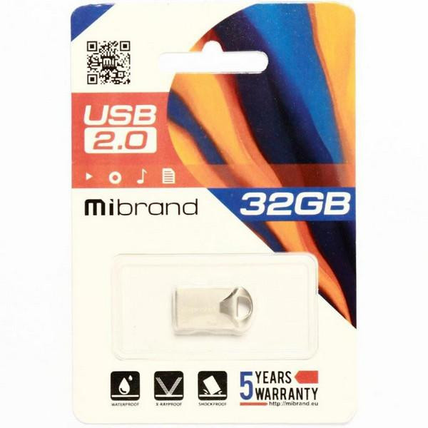 Mibrand 32 GB Hawk Silver (MI2.0/HA32M1S) - зображення 1