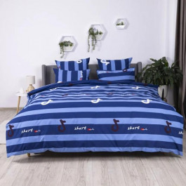   ТЕП Комплект постільної білизни  Soft dreams Line Blue полуторний синій (2-03857_26456)