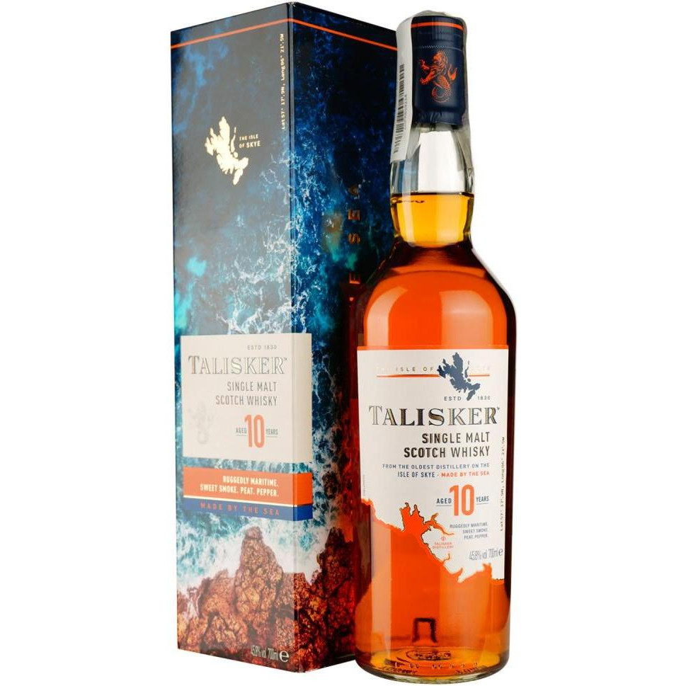 Talisker Віскі  10 років витримки 0.7 л 45.8% (5000281005416) - зображення 1