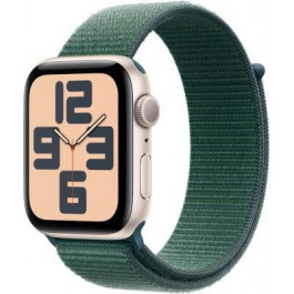   Apple Watch SE 2 GPS 44mm Starlight Aluminium Case w. Lake Green Sport Loop (MXEW3)