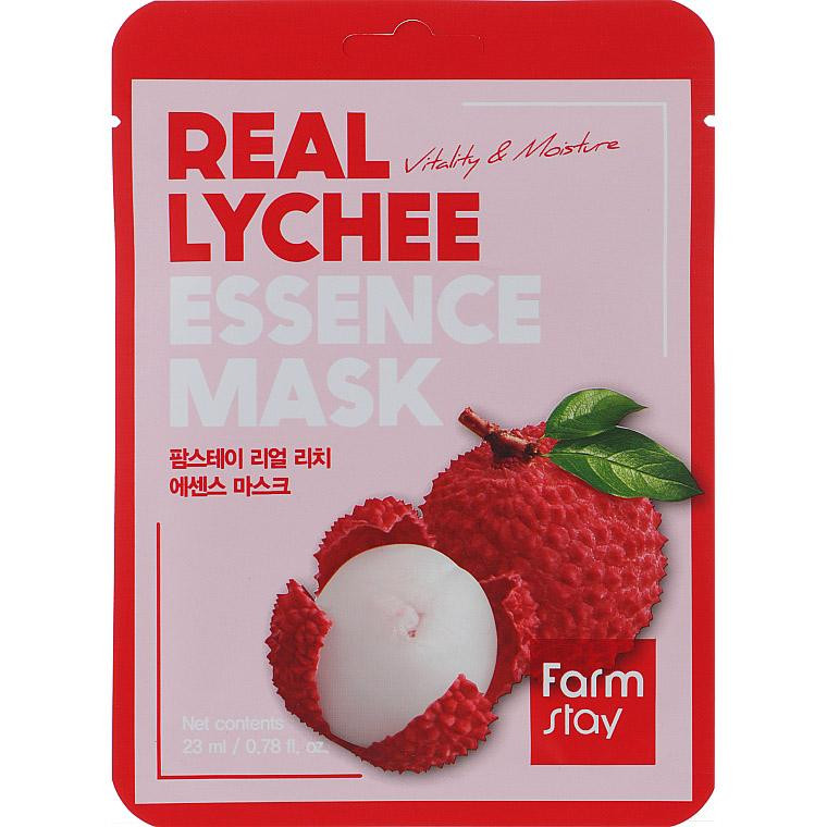 FarmStay Маска для обличчя  Real Lychee Essence Mask з витяжкою лічі 23 мл - зображення 1