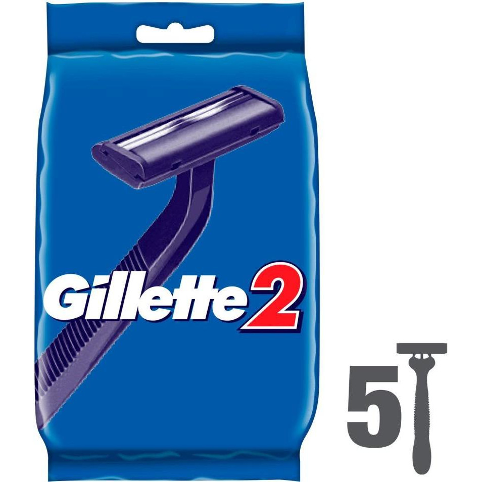 Gillette Бритвы одноразовые  2 (5 шт) (3014260287030) - зображення 1