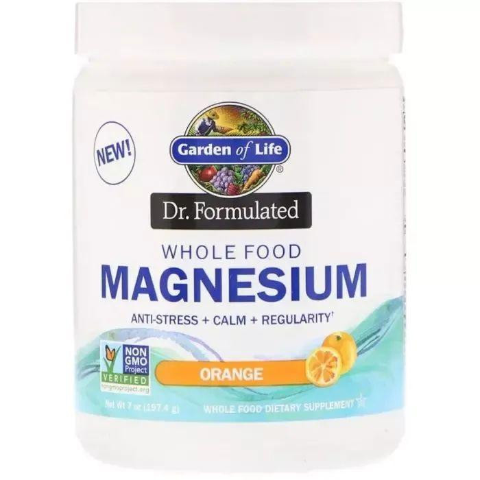 Garden of Life Формула магния, Magnesium Powder, , Dr. Formulated, апельсин, 197,4 г (GOL-12278) - зображення 1