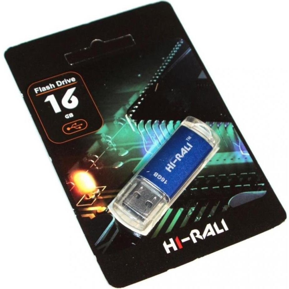 Hi-Rali 16 GB Rocket series Blue USB 2.0 (HI-16GBVCBL) - зображення 1