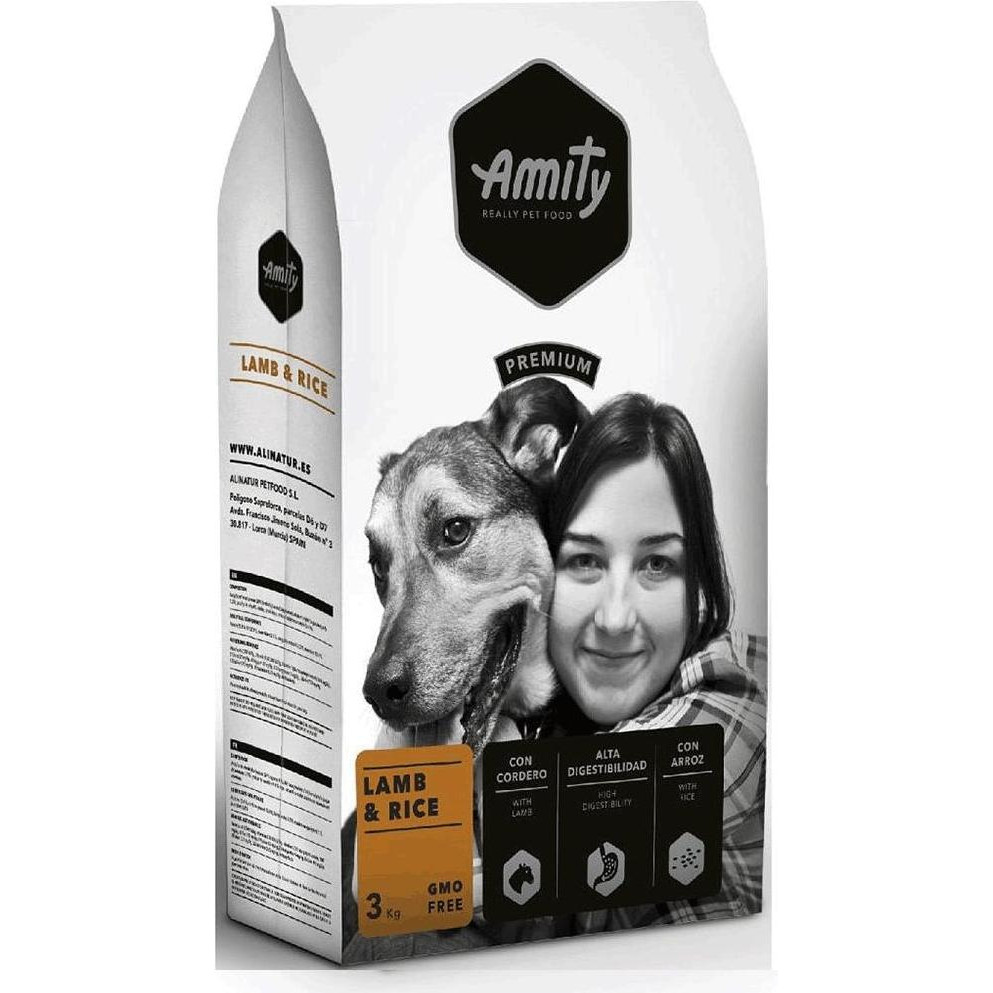 Amity Dog Adult Lamb and Rice 3 кг (8436538942222) - зображення 1