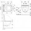 Geberit Duofix 458.103.00.1+Geberit Smyle Square Rimfree 500.683.00.2 - зображення 4