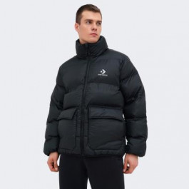 Converse Чорна чоловіча куртка  PATCH POCKET CORE PUFFER con10027260-001 S