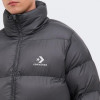 Converse Сіра чоловіча куртка  PATCH POCKET CORE PUFFER con10027260-010 S - зображення 4