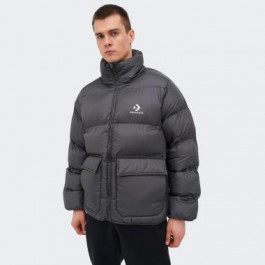 Converse Сіра чоловіча куртка  PATCH POCKET CORE PUFFER con10027260-010 L