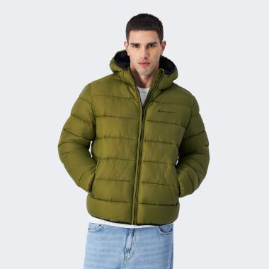 Champion Оливкова чоловіча куртка  hooded jacket cha220342-GNUM/NBK XXL - зображення 1