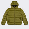 Champion Оливкова чоловіча куртка  hooded jacket cha220342-GNUM/NBK XXL - зображення 4