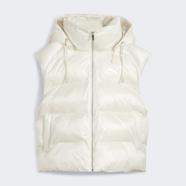 PUMA Молочна жіноча куртка-жилет  Shiny Puffer Vest 626518/87 L - зображення 1